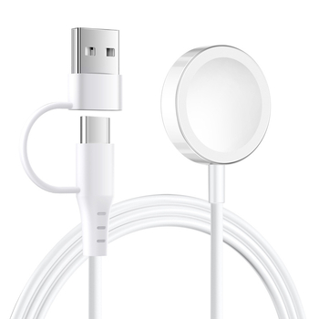 Apple Watch 2-u-1 USB-A/USB-C bežični punjač od aluminijske legure, 5W izlazna snaga