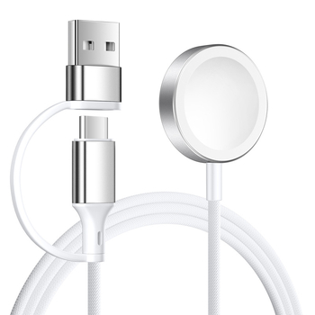 Apple Watch 2-u-1 USB-A/USB-C bežični punjač od aluminijske legure, 5W izlazna snaga
