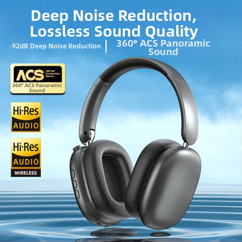 Bezdrôtové Bluetooth slúchadlá s aktívnou redukciou šumu, dizajn na nosenie na hlave, dosah 10 m, 8+ hodín výdrže, Realtek čip, Bluetooth 5.0
