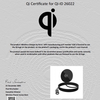 Ultra-tanki bežični punjač 25W od aluminijske legure, Qi 2.2 brzo punjenje magnetskim kabelom, prijenosan