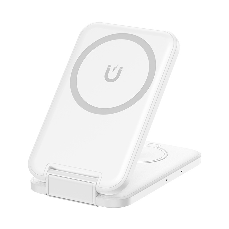 Bezdrôtová nabíjačka 3 v 1 s MagSafe magnetickým nabíjaním, prenosný skladací stojan, QC3.0 rýchle nabíjanie, max. výstup 15W
