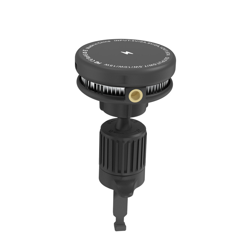 Q6Qi2 Încărcător Wireless cu răcire pe bază de semiconductori, magnetic, 25W pentru iPhone, clip spate cu radiator – PD Încărcare rapidă, 12V 2.1A