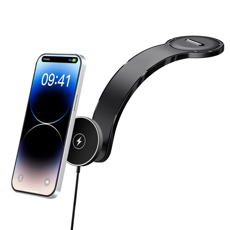 MagSafe bežični auto punjač s magnetskim držačem — QC3.0 brzo punjenje, 15W maksimalno