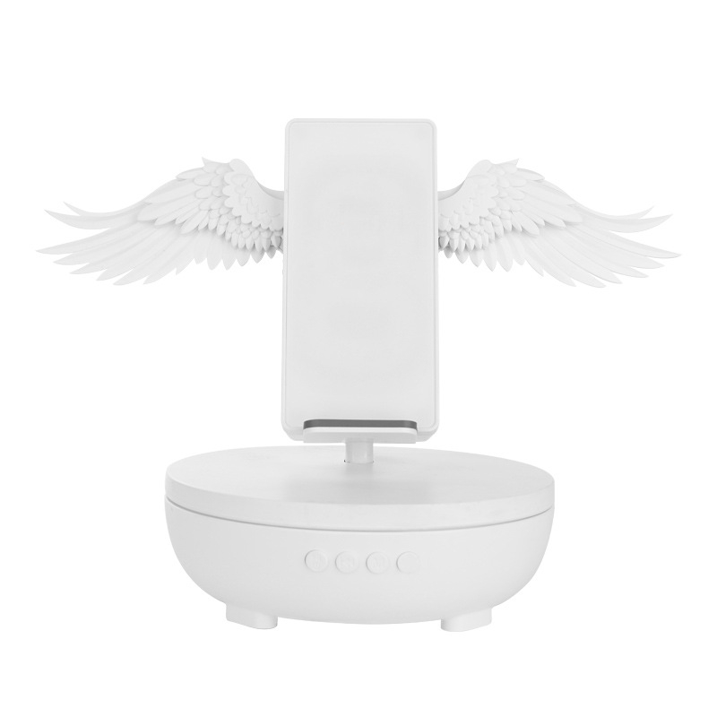 Bezdrôtová nabíjačka s Bluetooth reproduktorom a držiakom na telefón — 10W bezdrôtového nabíjania, QC3.0 rýchle nabíjanie, Type-C rozhranie, ROHS certifikát