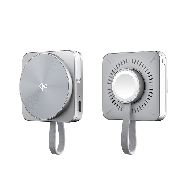 Încărcător wireless 3 în 1 pentru birou QI2 pentru Apple Watch, încărcare magnetică, încărcare rapidă, putere totală 22,5W, ieșire 15W/10W/7,5W/5W