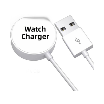 Nabíjač Apple iWatch s magnetickým bezdrôtovým rýchlym nabíjaním – kompatibilný s generáciami 1–8, USB-C, 5W, QC2.0