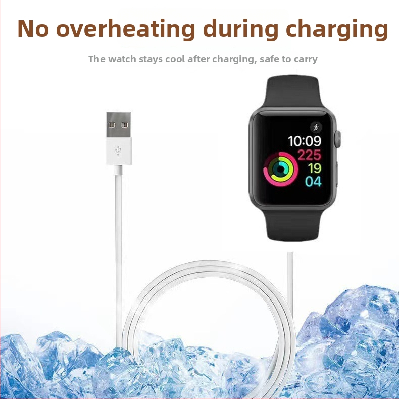 Nabíjač Apple iWatch s magnetickým bezdrôtovým rýchlym nabíjaním – kompatibilný s generáciami 1–8, USB-C, 5W, QC2.0