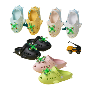Sandale pentru copii din EVA, cu model avion, antiderapante, respirante, uscare rapidă, pentru interior și exterior