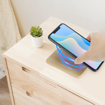 Beépített vezeték nélküli töltő modul teázóasztalhoz, 20W, kettős USB gyors töltés – 3 az 1-ben