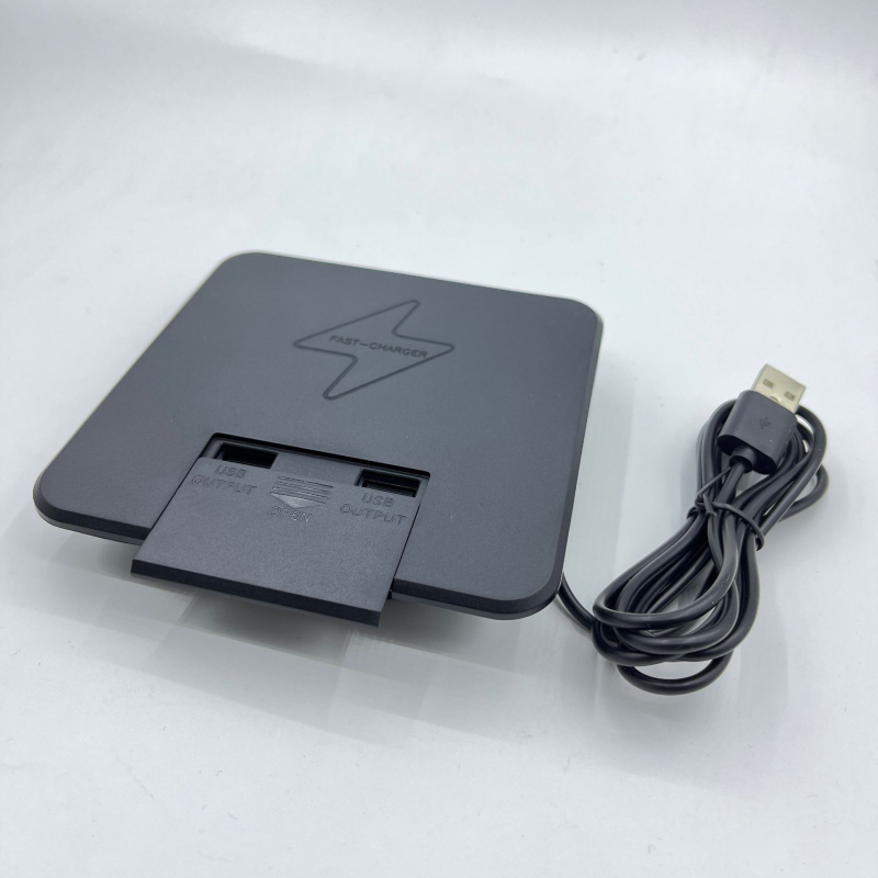 Beépített vezeték nélküli töltő modul teázóasztalhoz, 20W, kettős USB gyors töltés – 3 az 1-ben