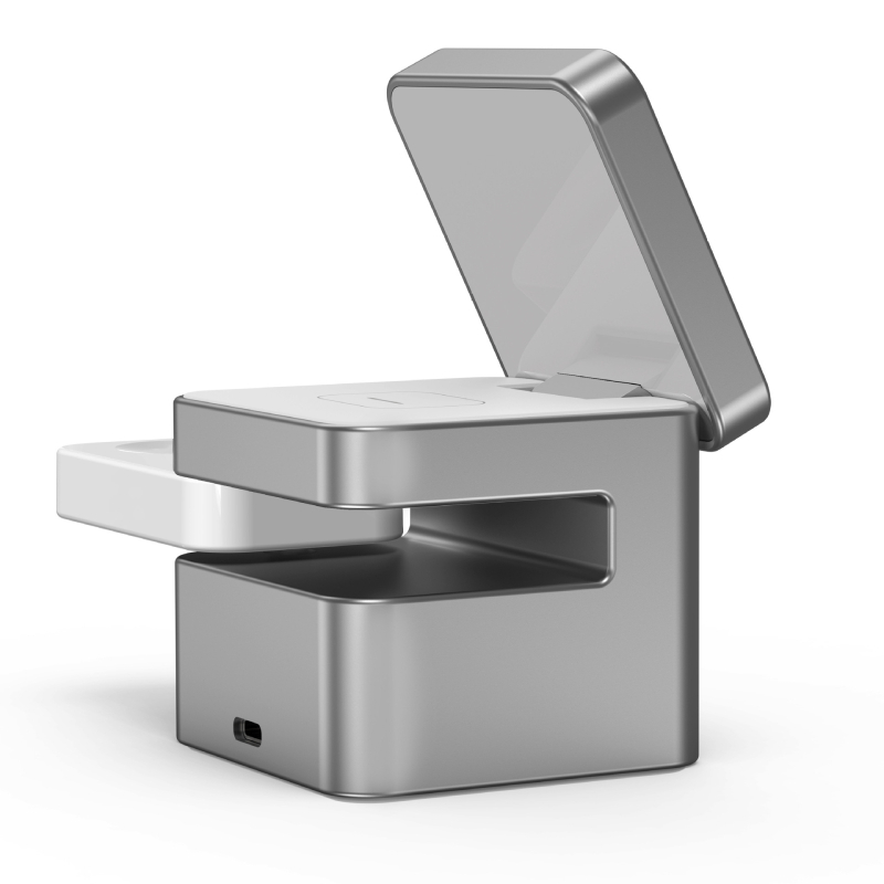 Qi2 certifikovaný magnetický bezdrôtový nabíjač pre tri zariadenia – konštrukcia z hliníkovej zliatiny a skla, 15W rýchle nabíjanie, PD protokol