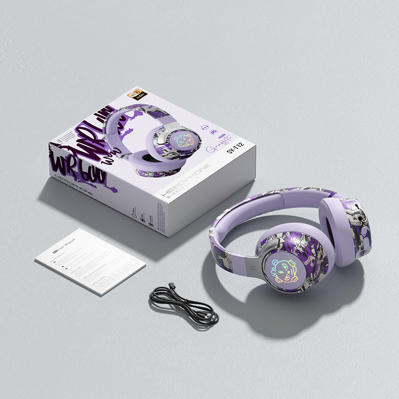 Bluetooth 5.4 játékfejhallgató, fejre rögzíthető, 10 m hatótávolság, sztereó, akkumulátor élettartama >8 óra