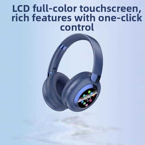 Bezdrôtový Bluetooth náhlavný set s displejom – pre kancelársku hudbu, dosah 10 m, Bluetooth 5.4, výdrž batérie viac než 8 hodín, stereo zvuk