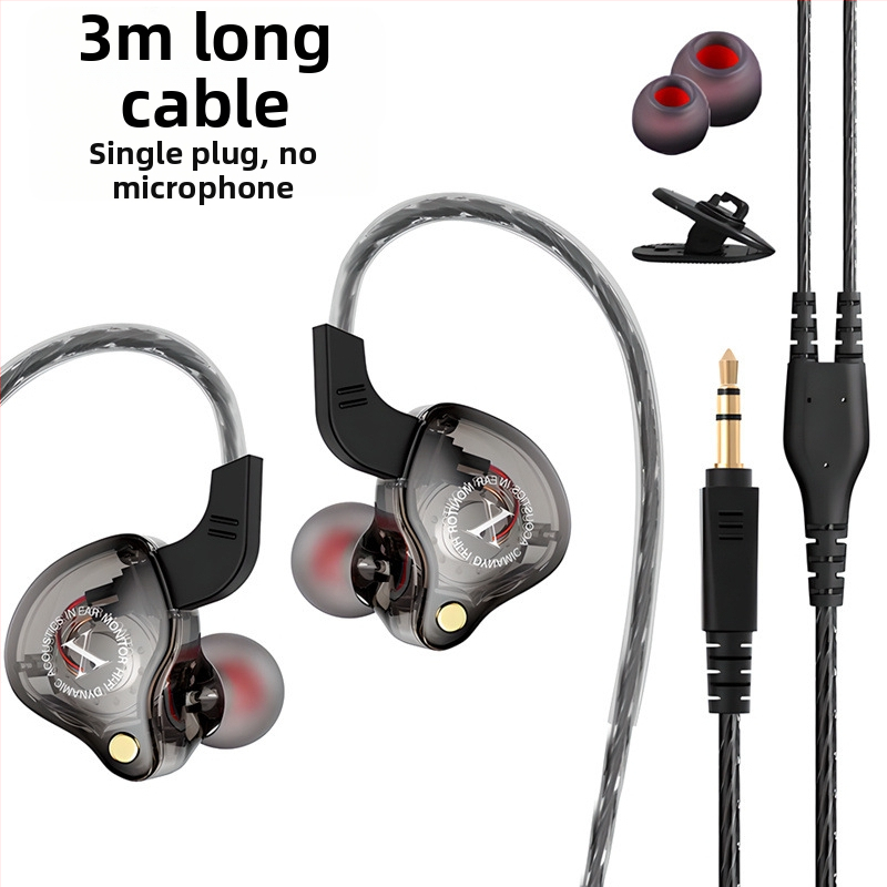 Drôtové slúchadlá pre monitorovanie pre streamery, vyhradený monitor do uší s počítačovou zvukovou kartou, 3,5 mm, 20–20000 Hz, 16 Ω