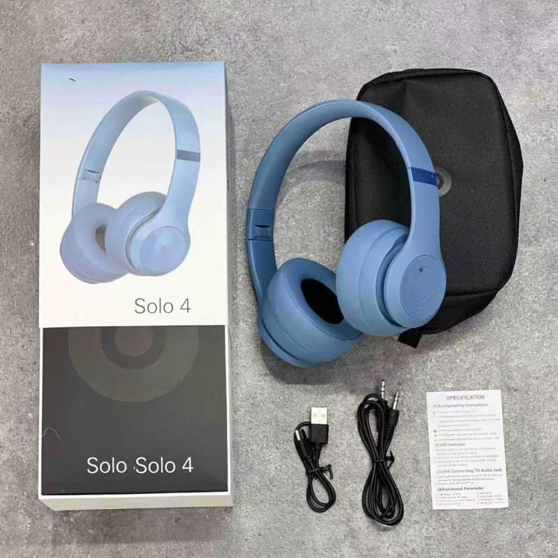 Solo4 bežični Bluetooth headset – duboki bas, Bluetooth 5.3, domet 10 m, stereo zvuk, trajanje baterije 4–8 h, glasovno upravljanje