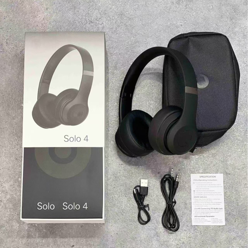 Solo4 bežični Bluetooth headset – duboki bas, Bluetooth 5.3, domet 10 m, stereo zvuk, trajanje baterije 4–8 h, glasovno upravljanje