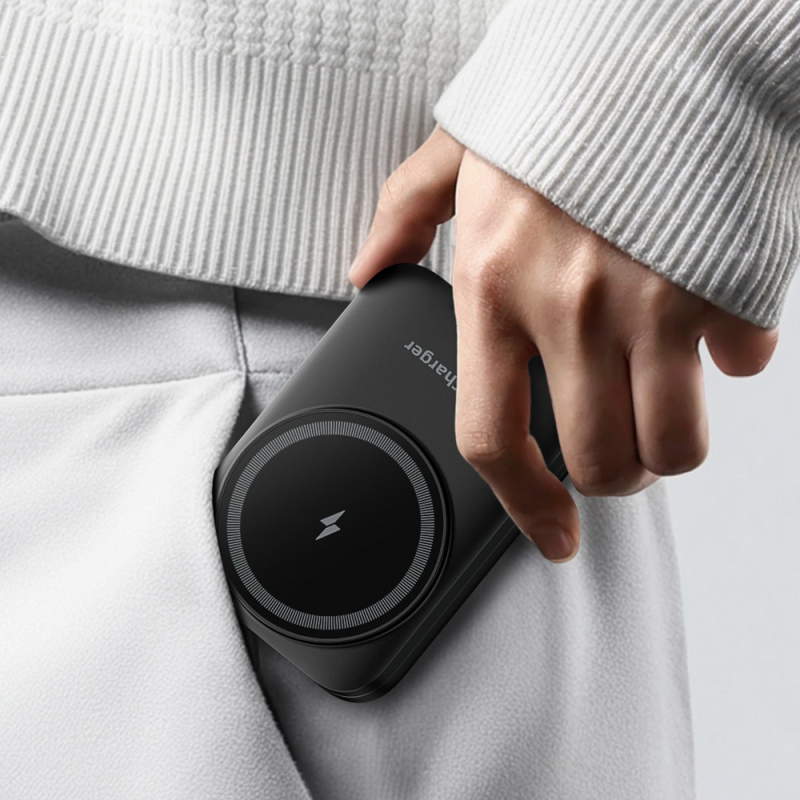 Sklopivi magnetni 3-u-1 bežični punjač s ambijentalnim svjetlom za Apple i Android, QC3.0 brzo punjenje — ukupna snaga 23W (telefon 15W, slušalice 5W, sat 3W)
