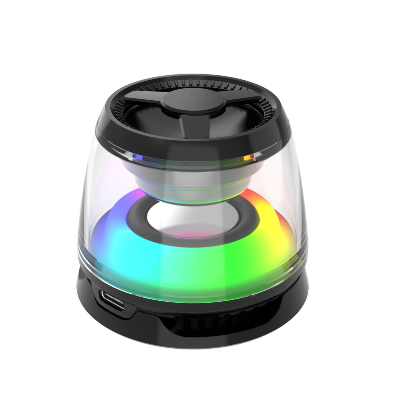 Bluetooth zvučnik s bežičnim i magnetskim punjenjem, RGB ambijentalno svjetlo za stolnu radnu površinu, Qi 15W, CE certificirano