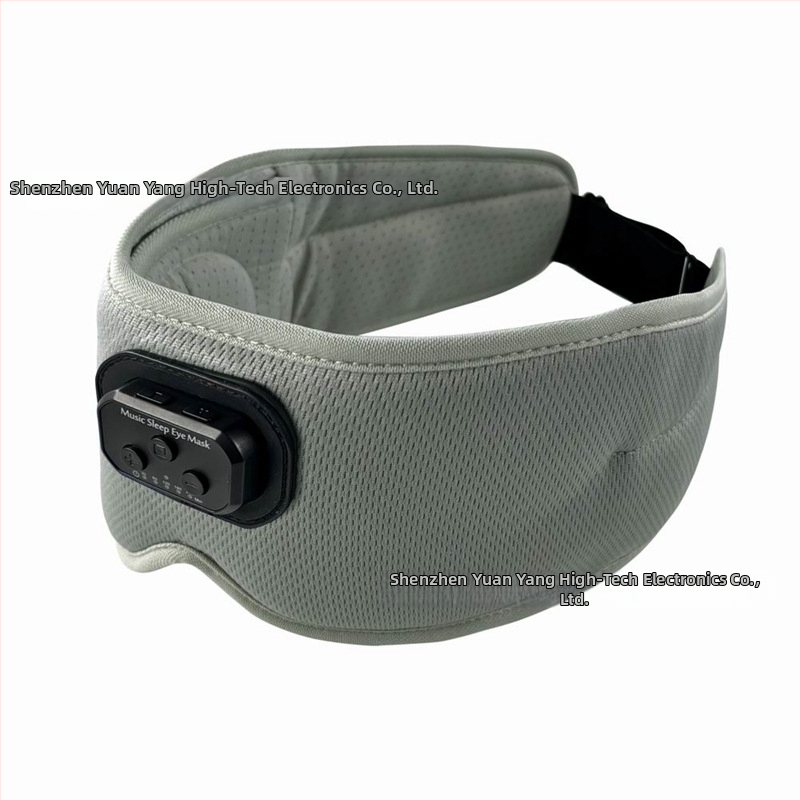 Mască de somn Bluetooth cu sunete albe încorporate și temporizator, Bluetooth 5.2, rază de 20 m, stereo bilateral, autonomie peste 8 ore