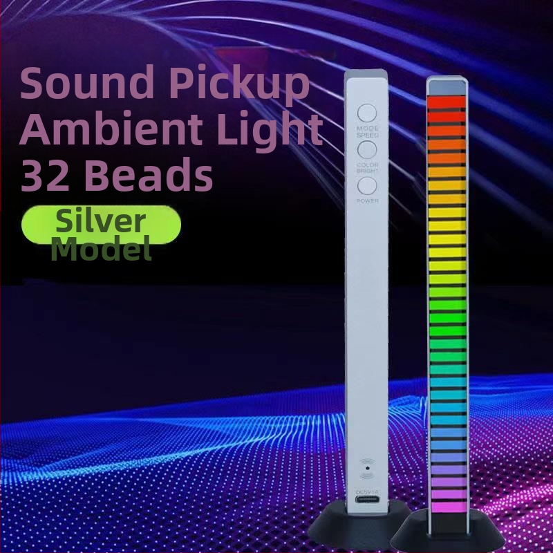 Rektangulāra RGB LED telpiskā gaisma ar balss vadību un mūzikas ritmu, USB barošana