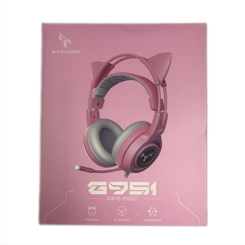 Slúchadlá na hranie, Somic Princess Series 951S, káblové 3,5 mm, s mikrofónom, 20–20000 Hz, 32 Ω, 102 dB