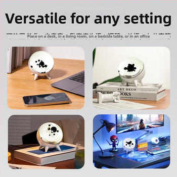 Cute degree Mūsdienīga minimālistiska apaļa galda lampa ar akrila abažūru, USB barošana 5V, pogas slēdzis