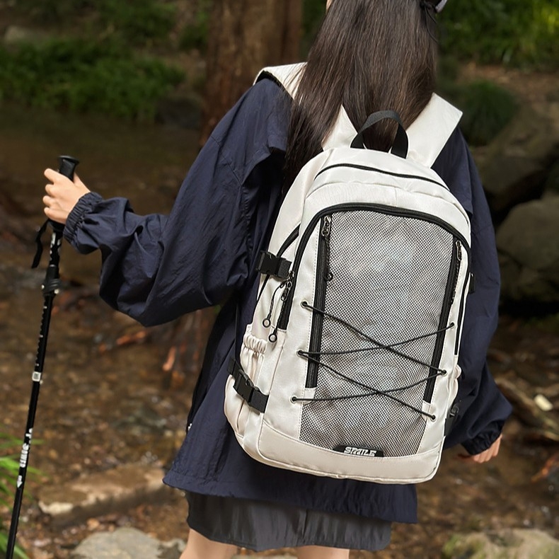 Rucsac unisex din nylon, 20–35 L, compartiment pentru laptop de 14 inch, pentru utilizare zilnică și călătorii, rezistent la uzură