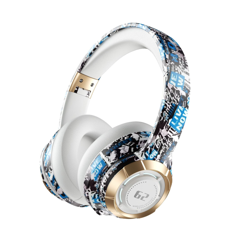 YDM62 Căști Bluetooth cu prindere pe cap, wireless, Bluetooth 5.3, rază de 10 m, baterie 4–8 h, rezistente la apă pentru uz zilnic