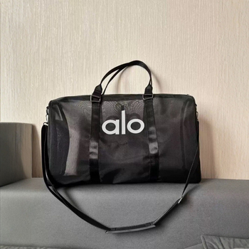 Átlátszó hálós utazótáska, 20–35L kapacitás, váll- és keresztpánttal, jóga, edzés és szabadtéri sportokhoz