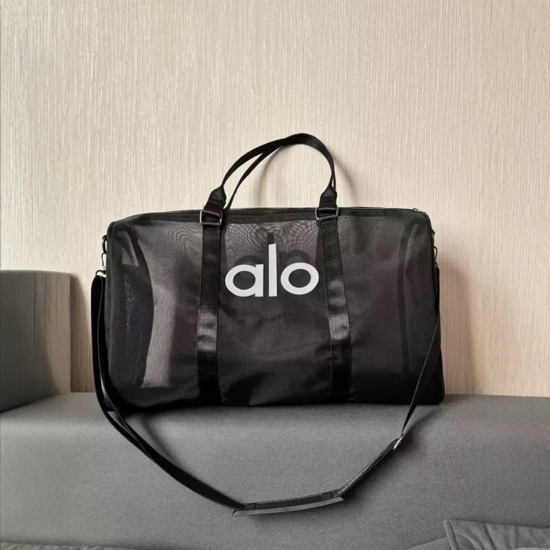 Átlátszó hálós utazótáska, 20–35L kapacitás, váll- és keresztpánttal, jóga, edzés és szabadtéri sportokhoz