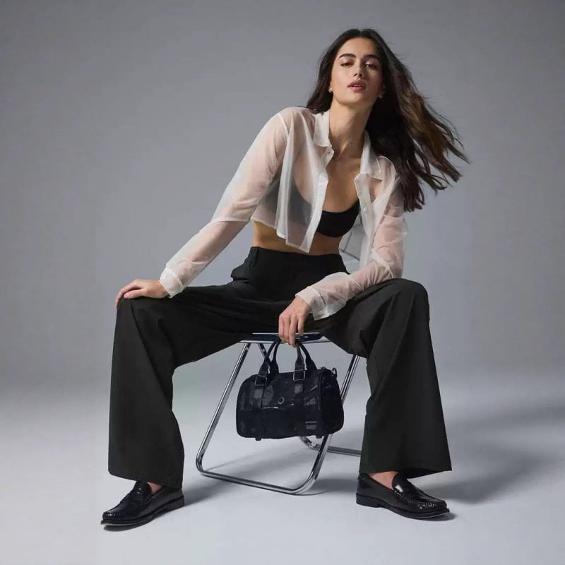 Átlátszó hálós utazótáska, 20–35L kapacitás, váll- és keresztpánttal, jóga, edzés és szabadtéri sportokhoz