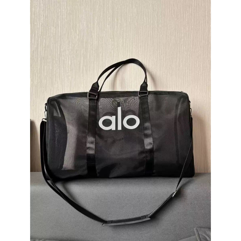 Átlátszó hálós utazótáska, 20–35L kapacitás, váll- és keresztpánttal, jóga, edzés és szabadtéri sportokhoz