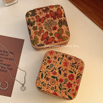 Lemon book G966000 Cutie pentru bijuterii – Lemn, Stil retro, Portabil, pentru cercei, inele și coliere