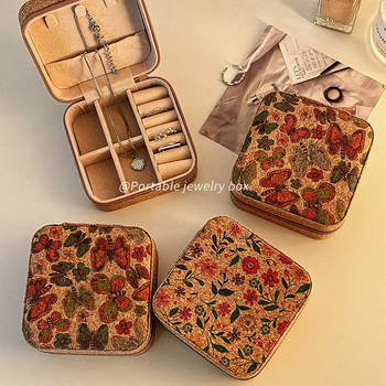 Lemon book G966000 Cutie pentru bijuterii – Lemn, Stil retro, Portabil, pentru cercei, inele și coliere