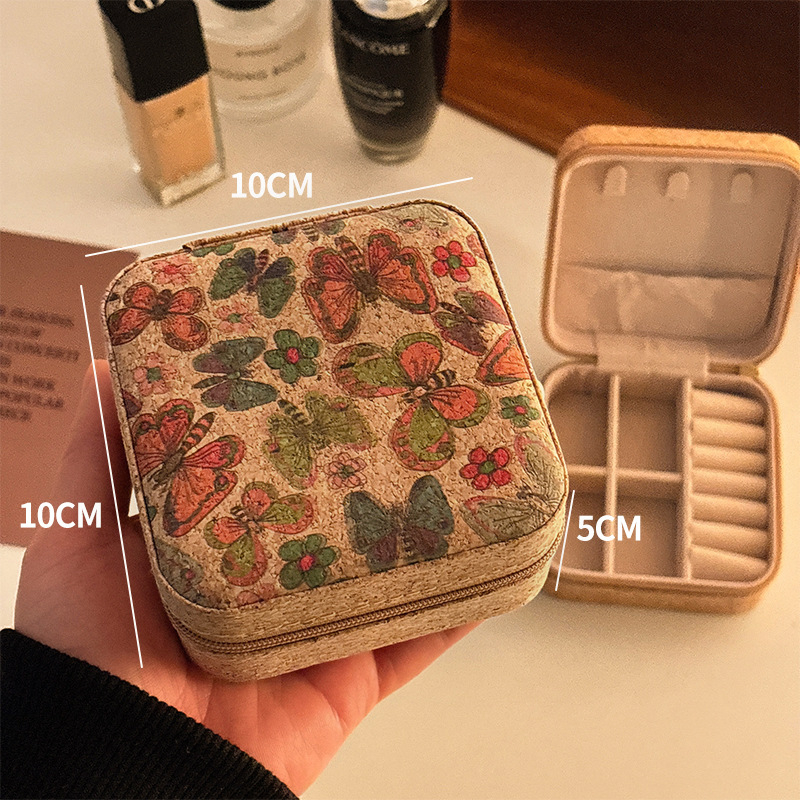 Lemon book G966000 Cutie pentru bijuterii – Lemn, Stil retro, Portabil, pentru cercei, inele și coliere