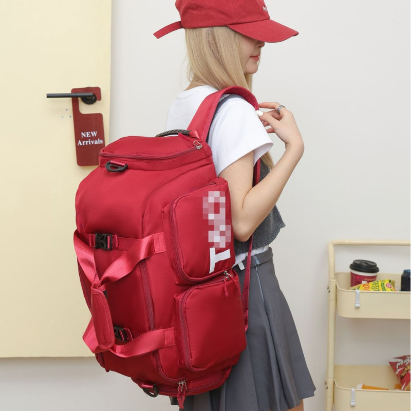 Torba za putovanje za jogu s odjeljivanjem mokro/suhi, proširivi kapacitet 36–55 L, vodootporna otporna tkanina, unisex, za outdoor sportove, torba preko ramena.