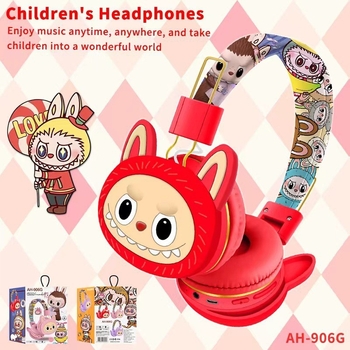 AH-906G Παιδικά Bluetooth Ακουστικά – Καρτούν σχέδιο, Αναδιπλώσιμα, τύπος με ιμάντα κεφαλής; Bluetooth 5.0, φωνητικός έλεγχος, υποστήριξη μουσικής, μπαταρία 4–8 ώρες