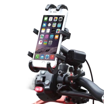 Držač za telefon za motor s mekanim ljepilom, cyberpunk stil (Bežično punjenje; mekano ljepilo; cyberpunk stil)