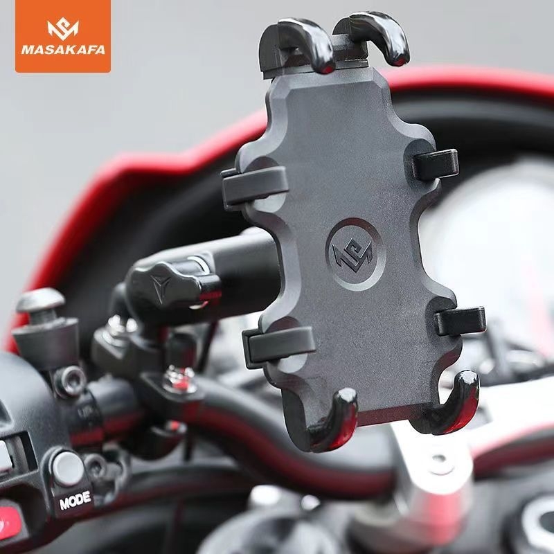 Držač za telefon za motor s mekanim ljepilom, cyberpunk stil (Bežično punjenje; mekano ljepilo; cyberpunk stil)