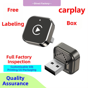 Ασύρματος μετατροπέας CarPlay για αυτοκίνητα με ενσωματωμένο CarPlay ή Android Auto — μετατρέπει το ενσύρματο CarPlay σε ασύρματο, USB διεπαφή, Linux OS, μοντέλο V9-plus