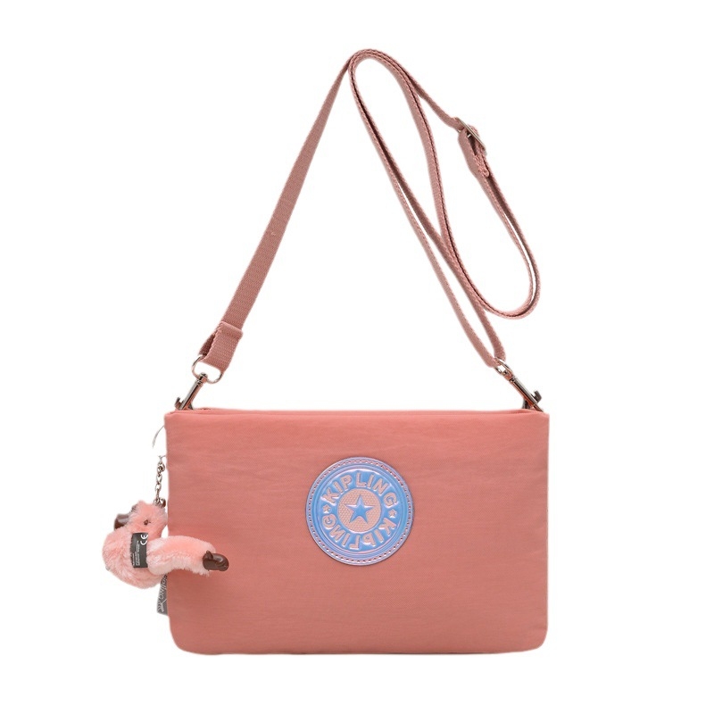 Muniu najlon crossbody torba — horizontalni kvadratni oblik, zatvaranje na zip, skriveni džep sa zipom