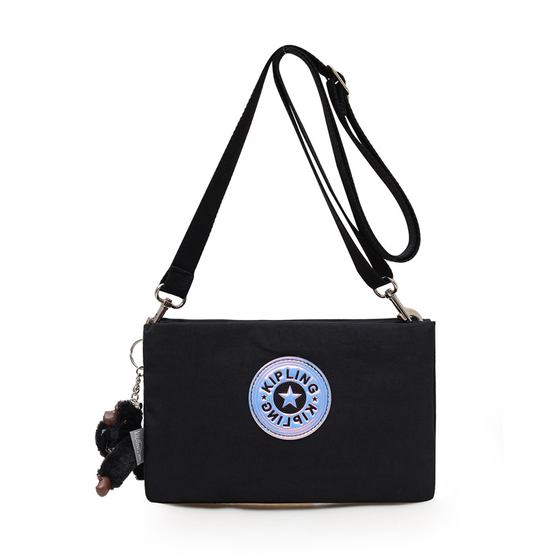 Muniu najlon crossbody torba — horizontalni kvadratni oblik, zatvaranje na zip, skriveni džep sa zipom