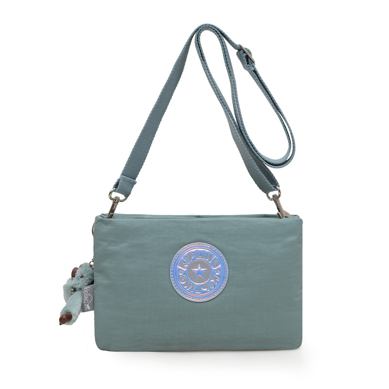 Muniu najlon crossbody torba — horizontalni kvadratni oblik, zatvaranje na zip, skriveni džep sa zipom