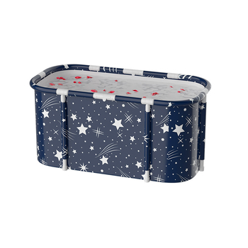 Cadă de baie pentru adulți, dreptunghiulară, pliabilă, dublă, cu temperatură constantă și masaj cu bule