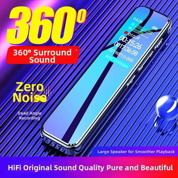 Prenosný profesionálny diktafón s HD redukciou šumu pre právnikov a stretnutia, pripravený na prepis (Bez podpory externých pamäťových kariet; Žiadne nahrávanie videa; Nie je OEM; Tlač loga nie je možná; Žiadna záruka)