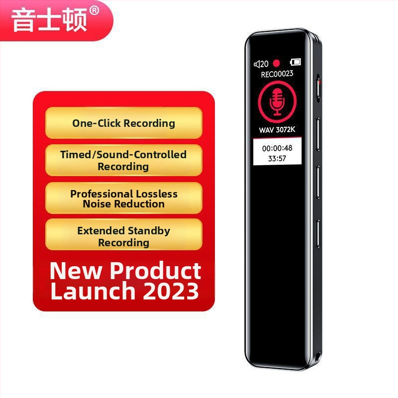 Prenosný profesionálny diktafón s HD redukciou šumu pre právnikov a stretnutia, pripravený na prepis (Bez podpory externých pamäťových kariet; Žiadne nahrávanie videa; Nie je OEM; Tlač loga nie je možná; Žiadna záruka)