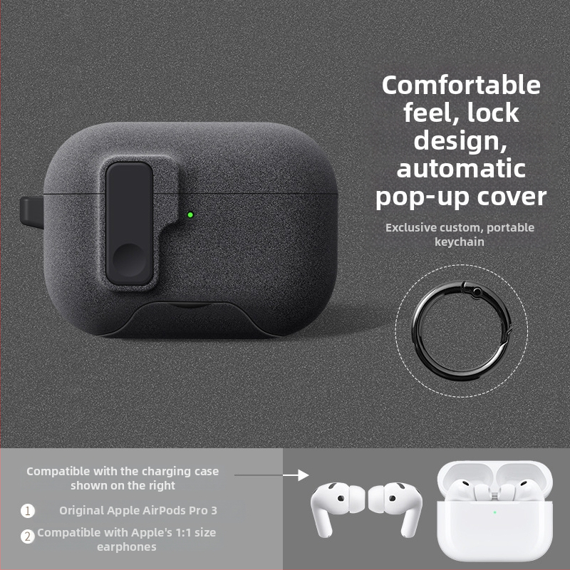 TPU aizsargkalns AirPods – daudzfunkcionāla, pārnēsājama, universāla; injekcijas formēšana, savietojama ar Apple un Huawei