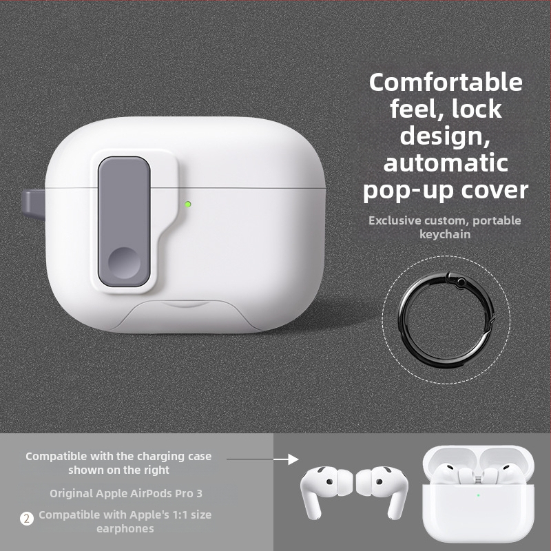 TPU aizsargkalns AirPods – daudzfunkcionāla, pārnēsājama, universāla; injekcijas formēšana, savietojama ar Apple un Huawei