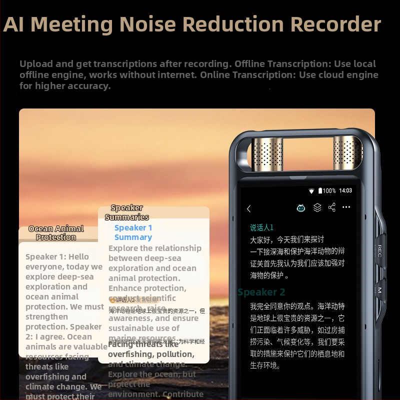 VORMOR M5 Hangrögzítő – Többmódú felvétel, MP3, 6–8 óra, 3 beépített mikrofonok