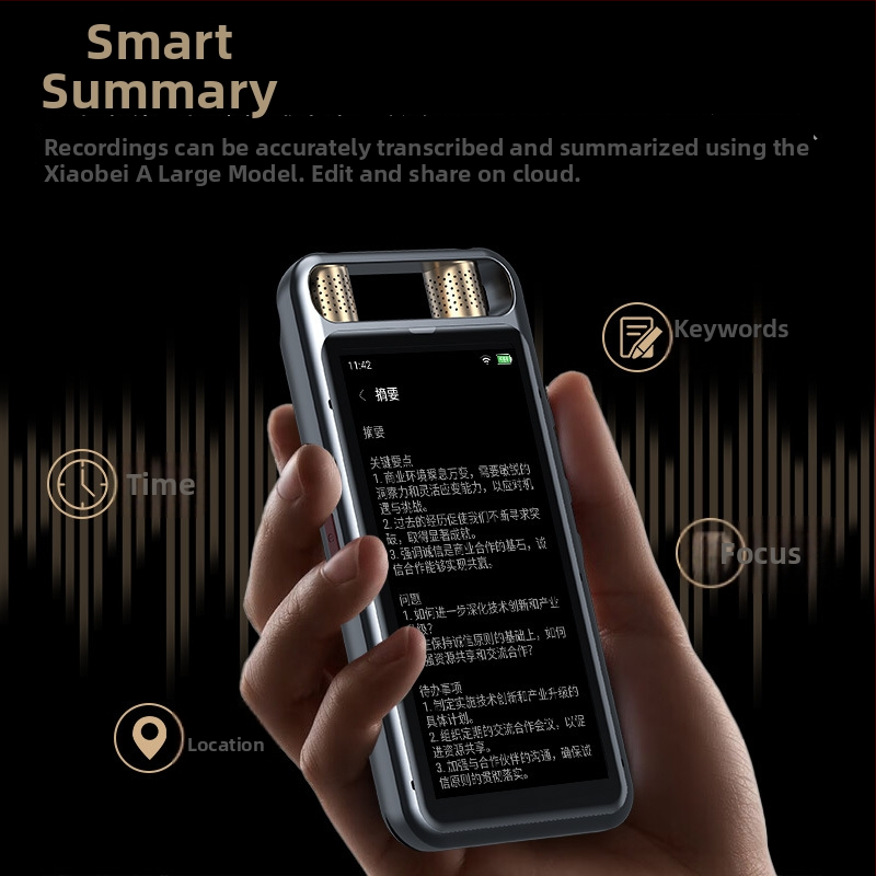 VORMOR M5 Hangrögzítő – Többmódú felvétel, MP3, 6–8 óra, 3 beépített mikrofonok